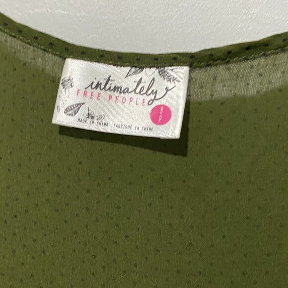 Intimately Free People Voile & Lace Trapeze Style Mini Dress Top Size Small P - Picture 3 of 5